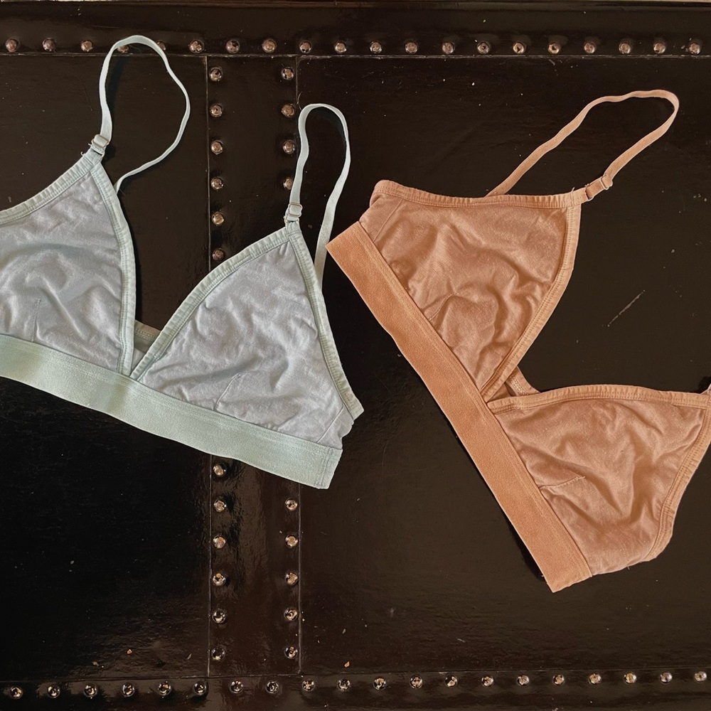Bundle - Icebreaker Merino 150 Siren  Bralette - Blue and Tan
